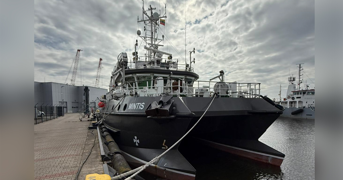 RV Mintis is a 40-m DP1 catamaran. (Credit: Mark Offshore)