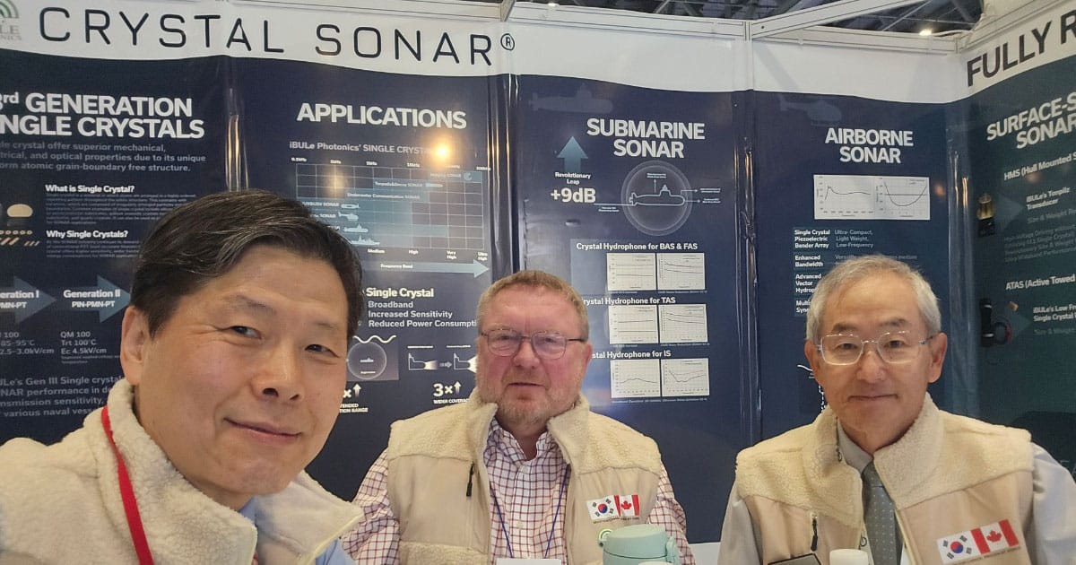 Left to right: Dr. Sang-Goo Lee, CEO of iBULe Photonics; Richard Watson, Consultant; and Higgin Ko, Vice President of iBULe Photonics.