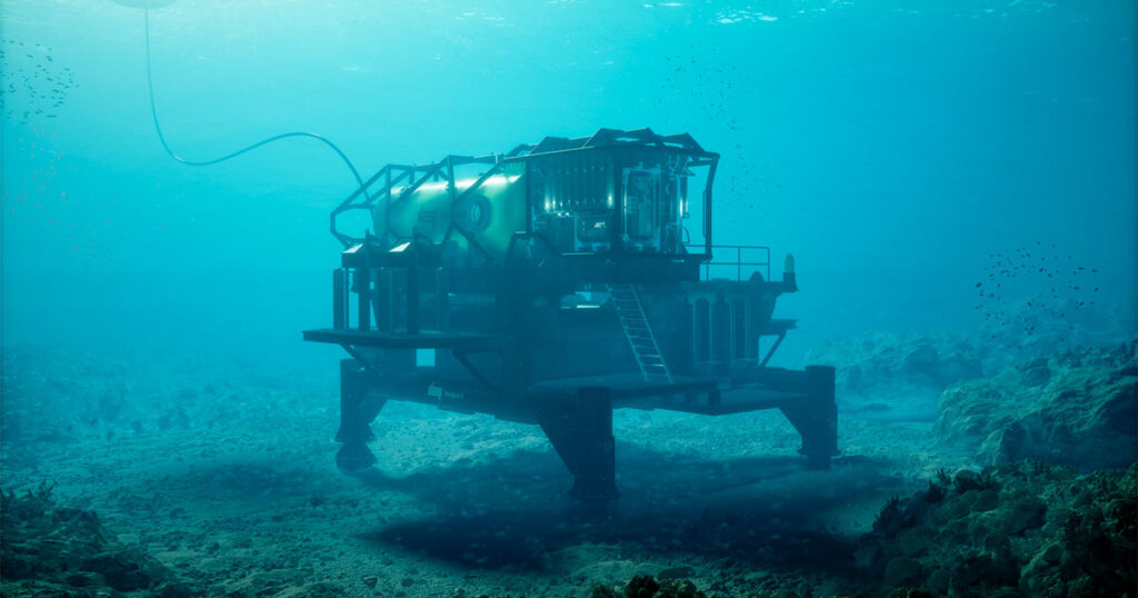 DEEP’s pilot subsea human habitat, Vanguard.