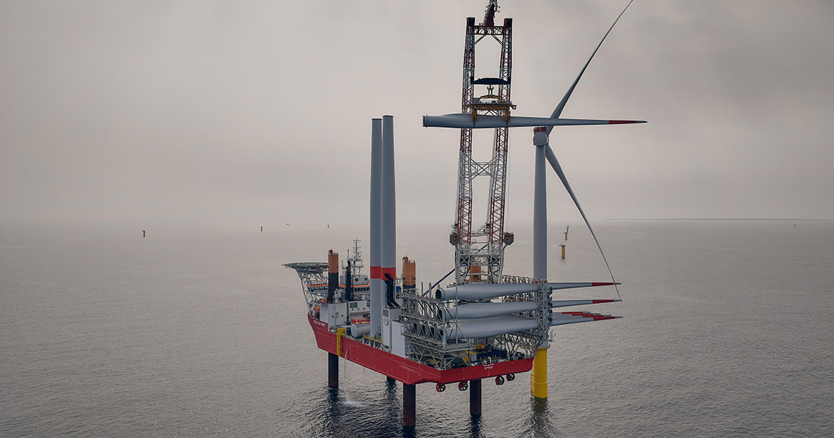 Final Turbine for Wind Farm in France