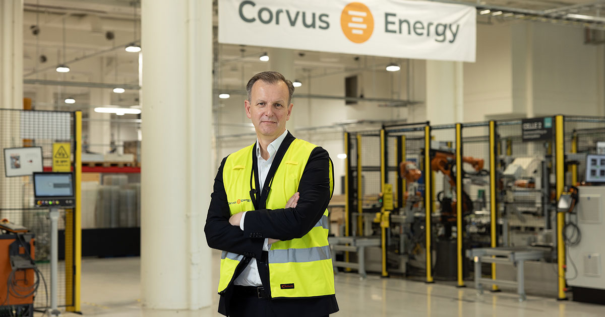 Fredrik Witte, CEO of Corvus Energy.