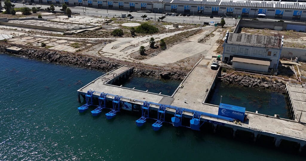 Eco Wave Power’s Port of LA pilot demonstrator.