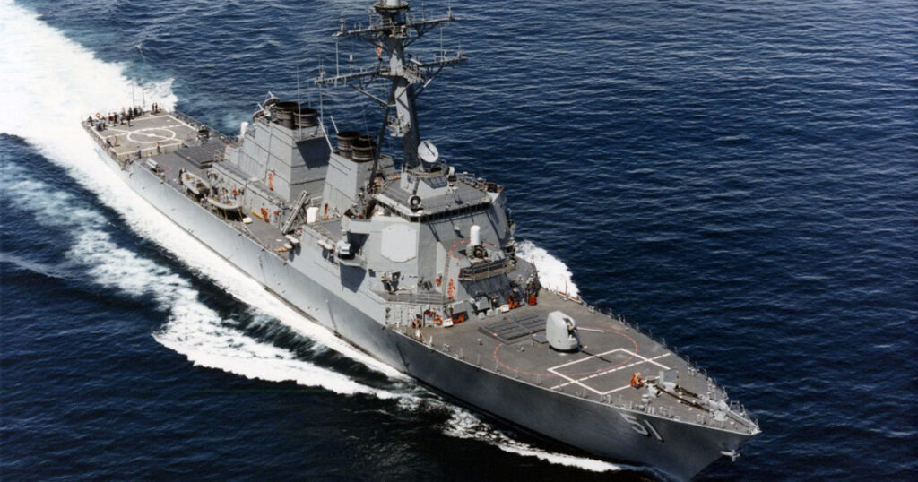 The US Navy’s DDG-51 Arleigh Burke-Class destroyer.