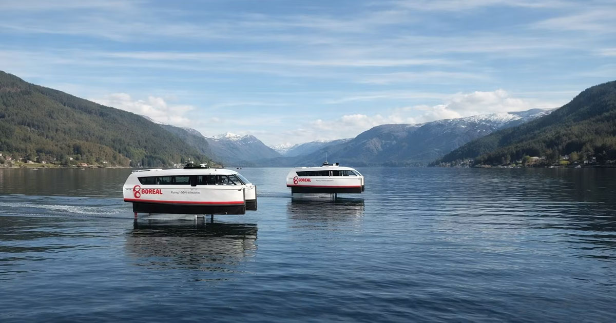 Norway to Deploy World’s Largest Fleet of Hydrofoiling Electric Ferries Along Its Coastline