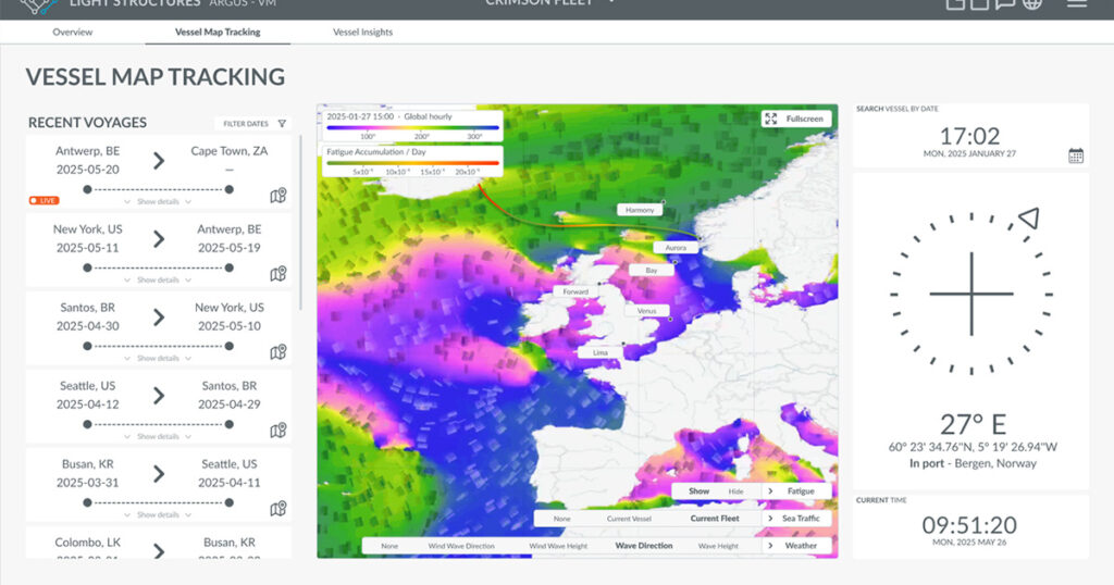 Vessel map tracking. (Image credit: Light Structures)