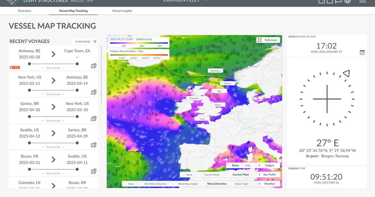 Vessel map tracking. (Image credit: Light Structures)
