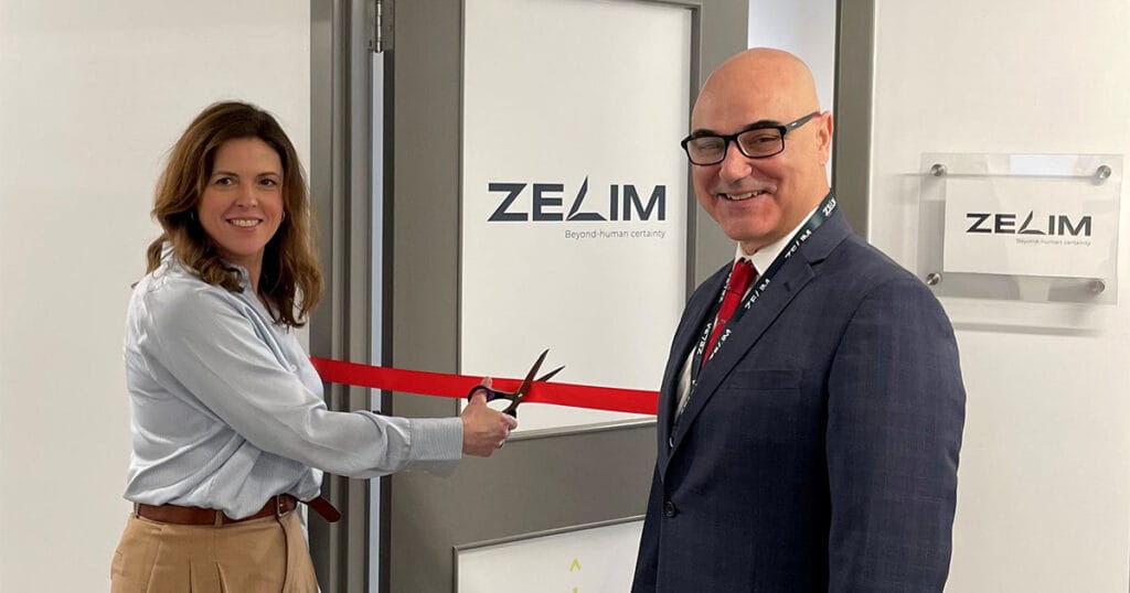 . Zelim Canada Office Opening. Left to right: Melanie Nadeau, CEO, and Tom Dunne, VP Canada.