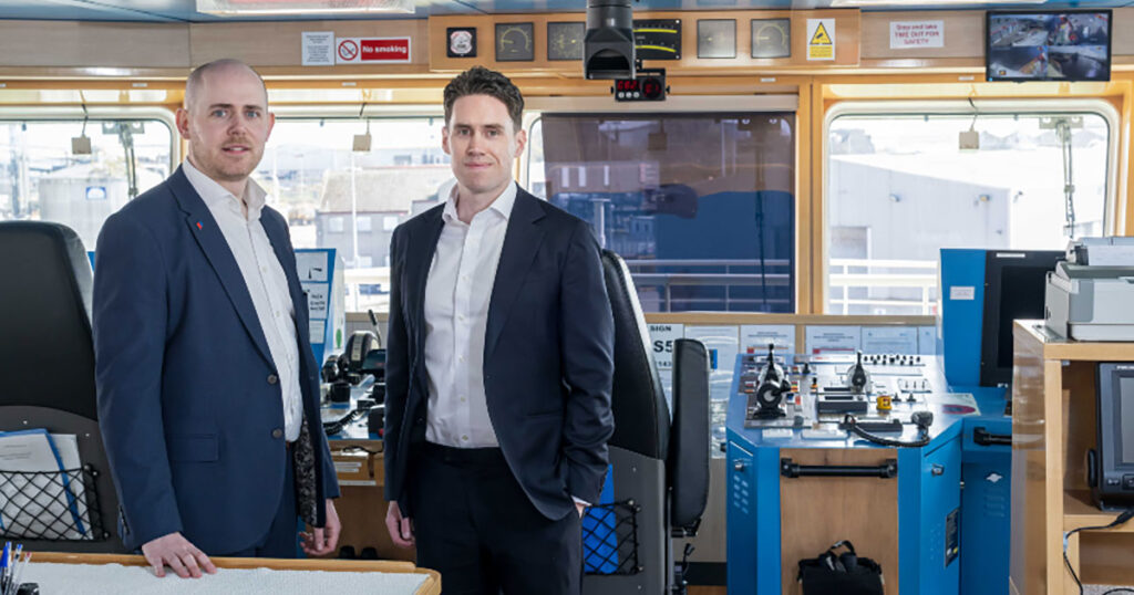 Chief Commercial Officer Michael Gordon and Charterer Matthew Coletta.