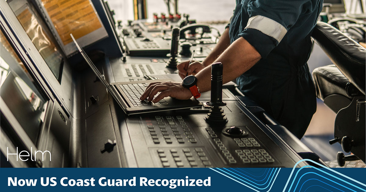 Helm Operations Receives US Coast Guard Recognition