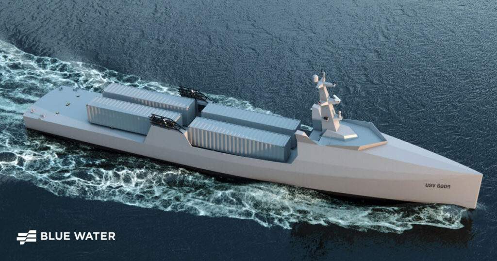 Liberty Class, a 190-foot autonomous ship designed for the US Navy.