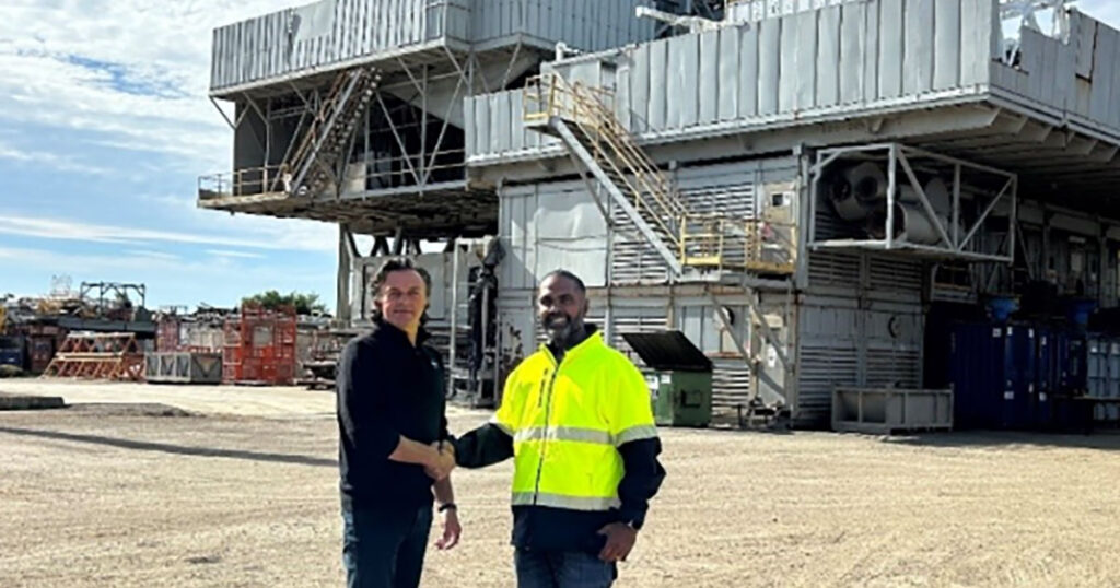 Joe Allan, Supply Base Manager, and Barry Beach, OEG.