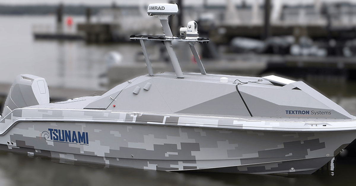 Textron Systems will provide the long dwell TSUNAMI interceptor USVs and Field Service Representatives.