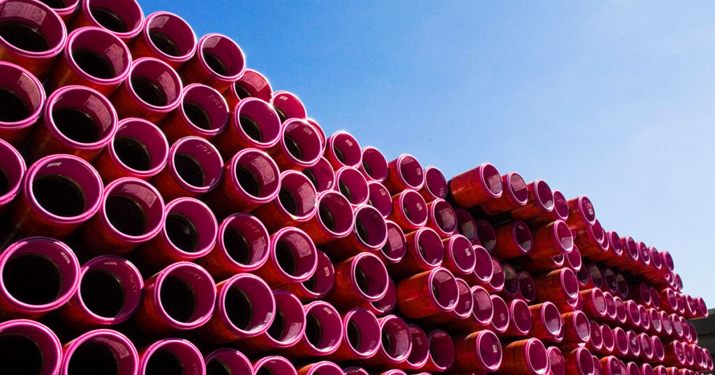 Line Pipe in a Pile