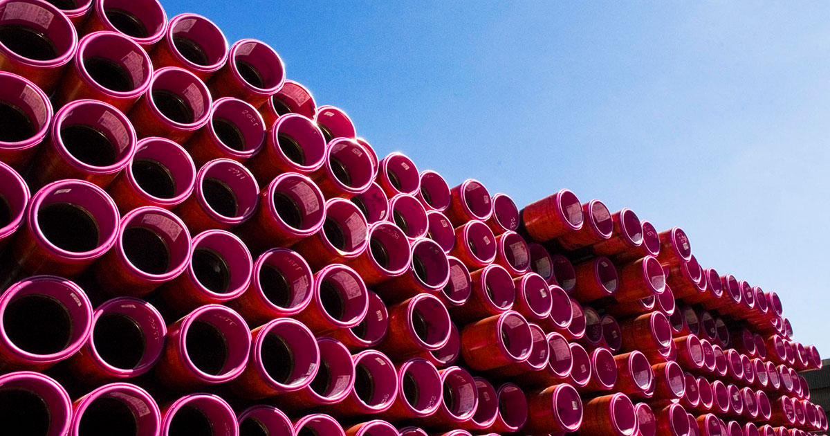 Line Pipe in a Pile