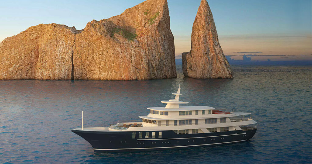 Quasar Expeditions’ 52.9-meter hybrid-electric expedition yacht Quasar Conservation.