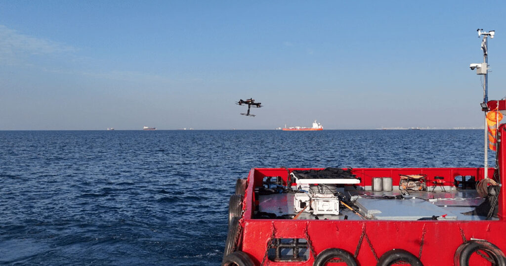 Autonomous Drone Landings on Moving Boats at Sea