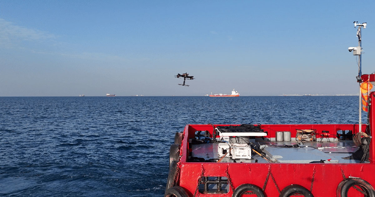 Autonomous Drone Landings on Moving Boats at Sea