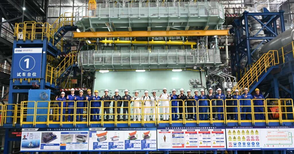 WinGD Completes Factory Acceptance Test for X72DF-A Ammonia Engine