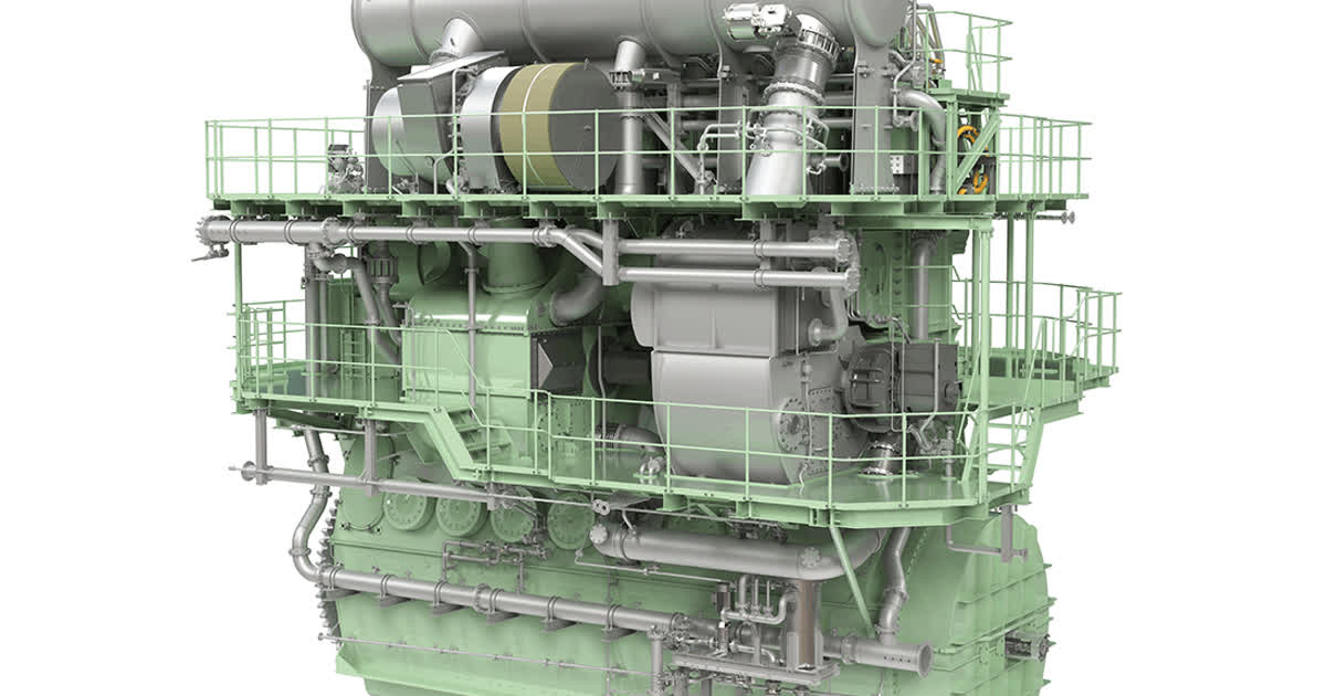 The Everllence B&W S60ME-C10.5-GI-EcoEGR engine.