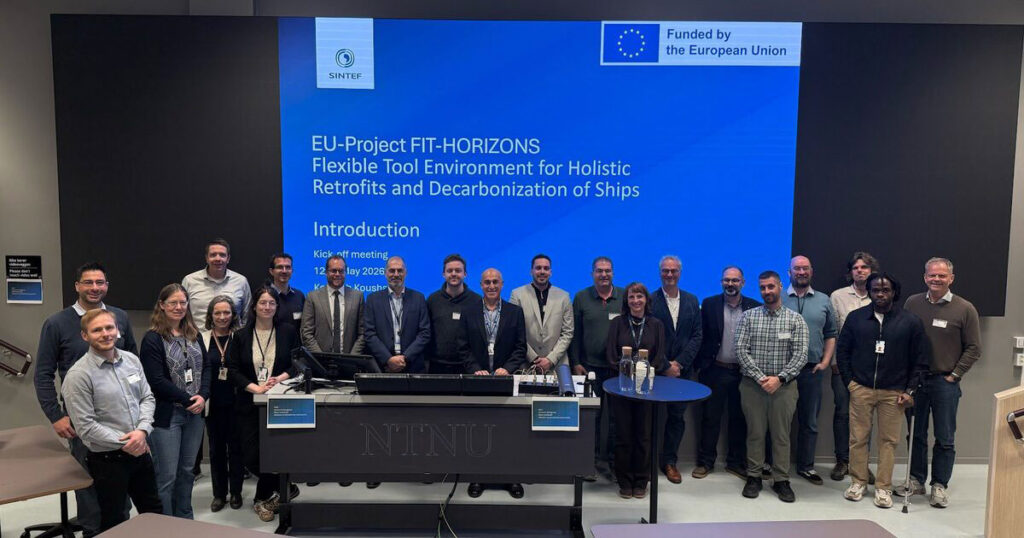 Consortium group photo taken during the Kick-off Meeting held on May 12 in Trondheim, Norway.