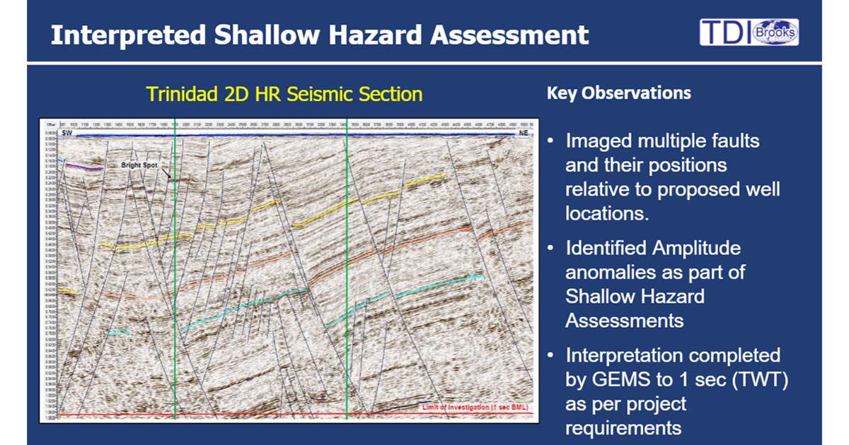Interpreted Shallow Hazard Assessment
