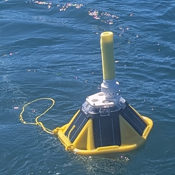 The DGS COBALT system maps CO2 capture and release using a fleet of free-floating or tethered buoys.