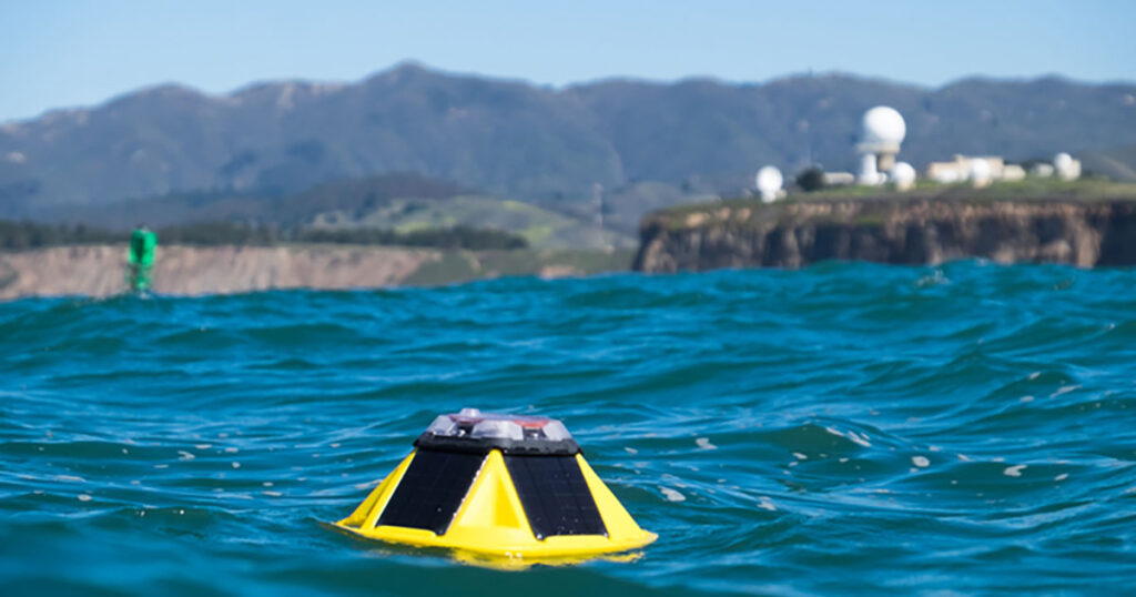 Spotter deployed offshore in Half Moon Bay, CA.