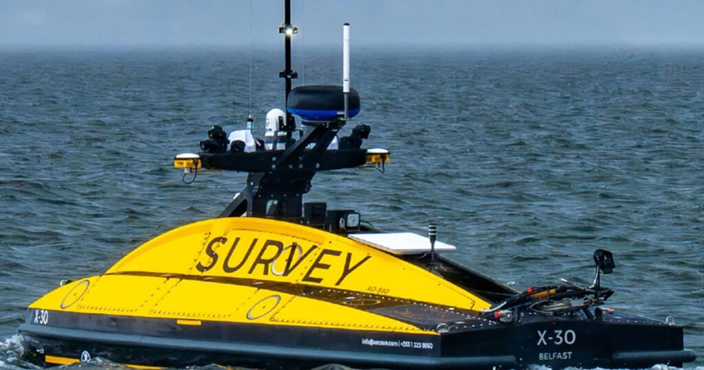 XOCEAN’s X-30 Remotely Operated Uncrewed Vessel (ROUV).