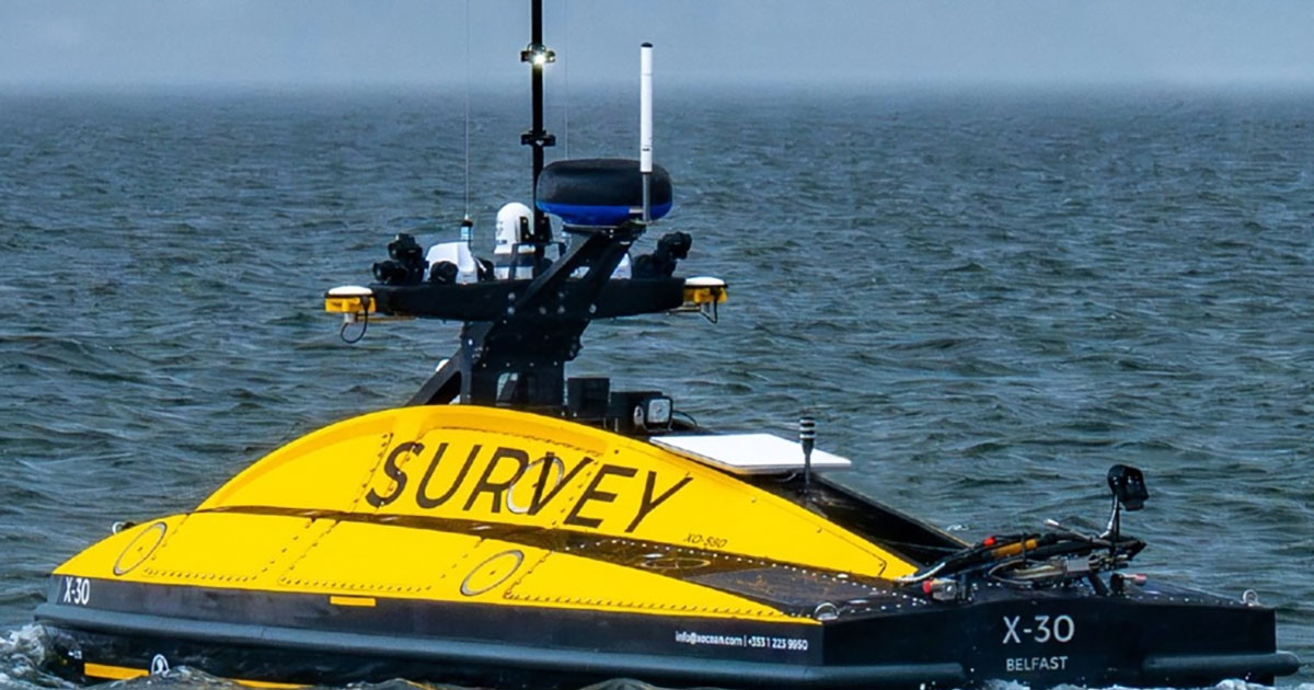 XOCEAN’s X-30 Remotely Operated Uncrewed Vessel (ROUV).