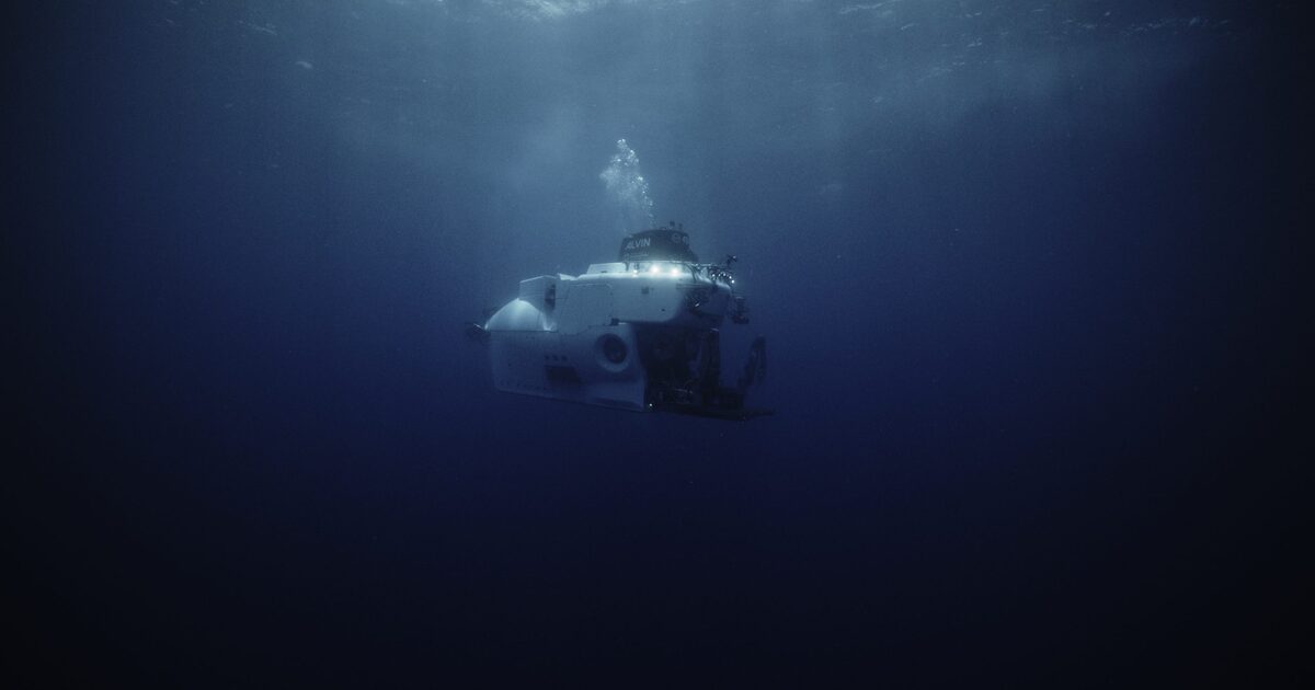Alvin underwater