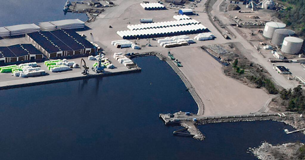 Port of Oskarshamn.