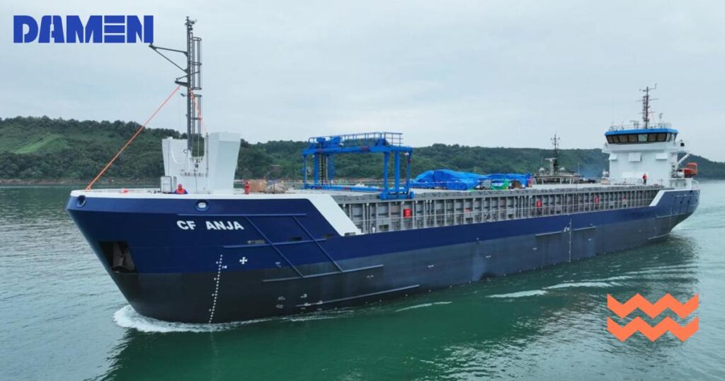 Damen delivers CF 3850 to Juru Agentura Forsa top. (Image credit: Damen)