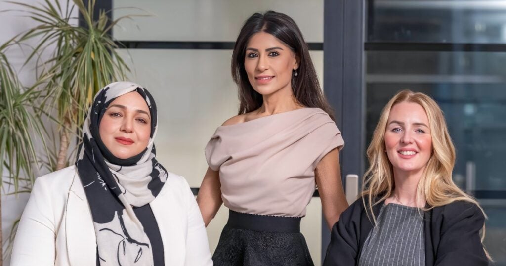 The IntrospeXion team. From left to right: Dr. Neelam Zia, Shabnum Hanif, and Kelly Allen. (Image credit: IntrospeXion)
