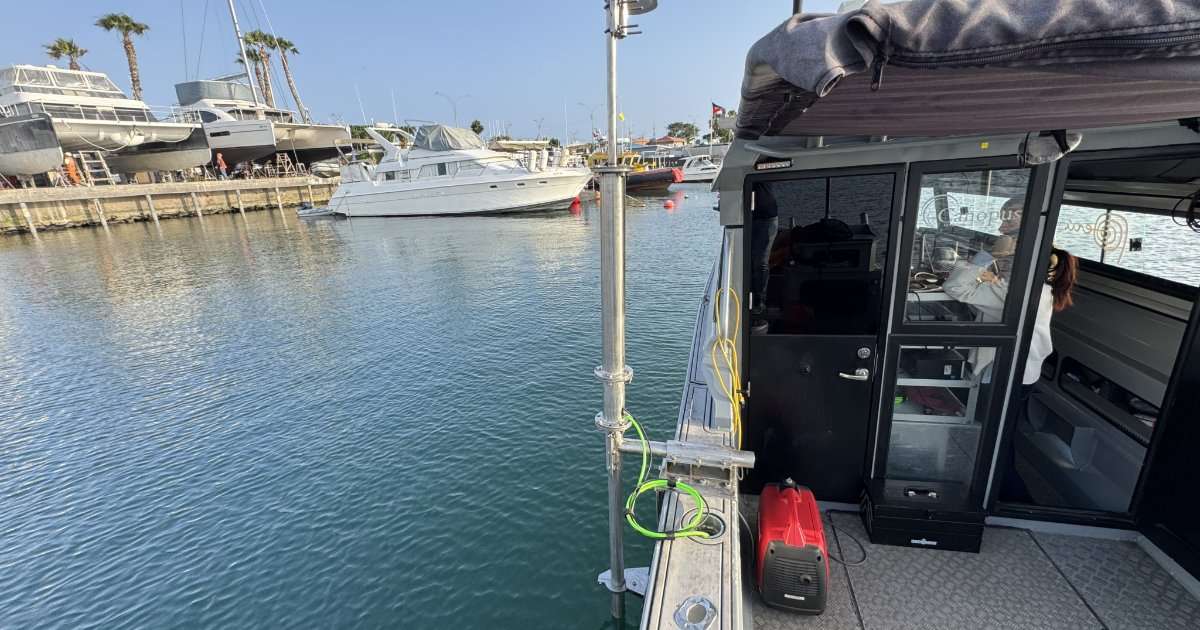 On-water demonstration of the VM Coastal system. (Image credit: Nortek)