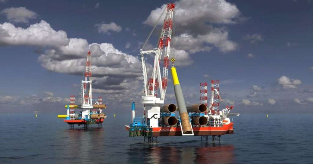 Huisman to deliver Leg Encircling Cranes for Cadeler’s new T-class vessels. (Credit: Huisman)