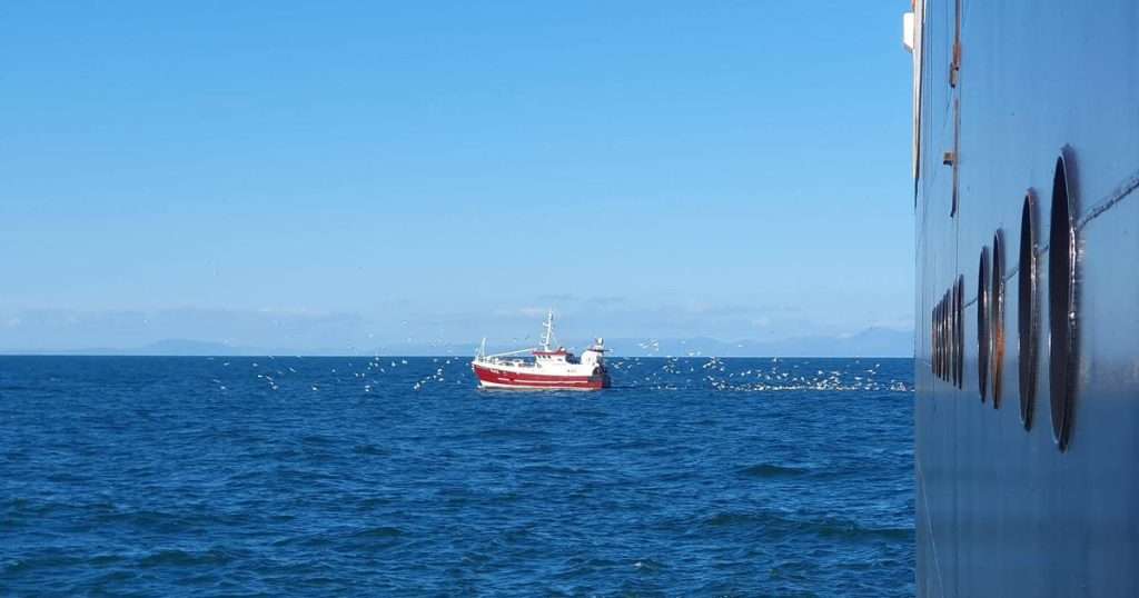 Fishing trawler in the Irish Sea. (Image credit: Ian Brown)