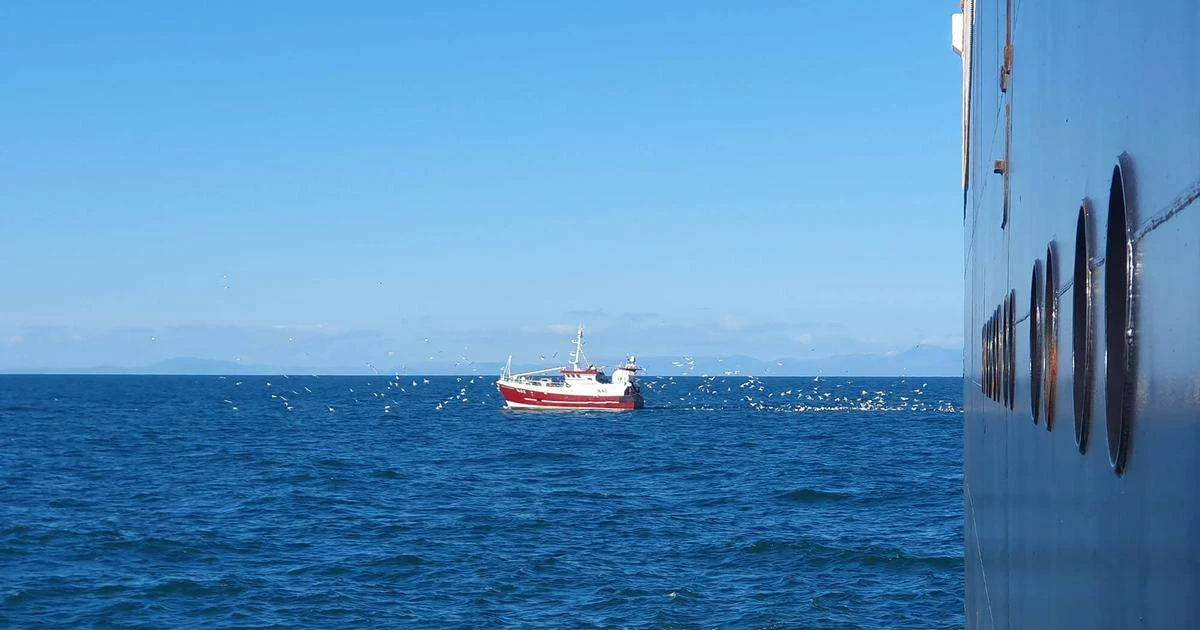 Fishing trawler in the Irish Sea. (Image credit: Ian Brown)