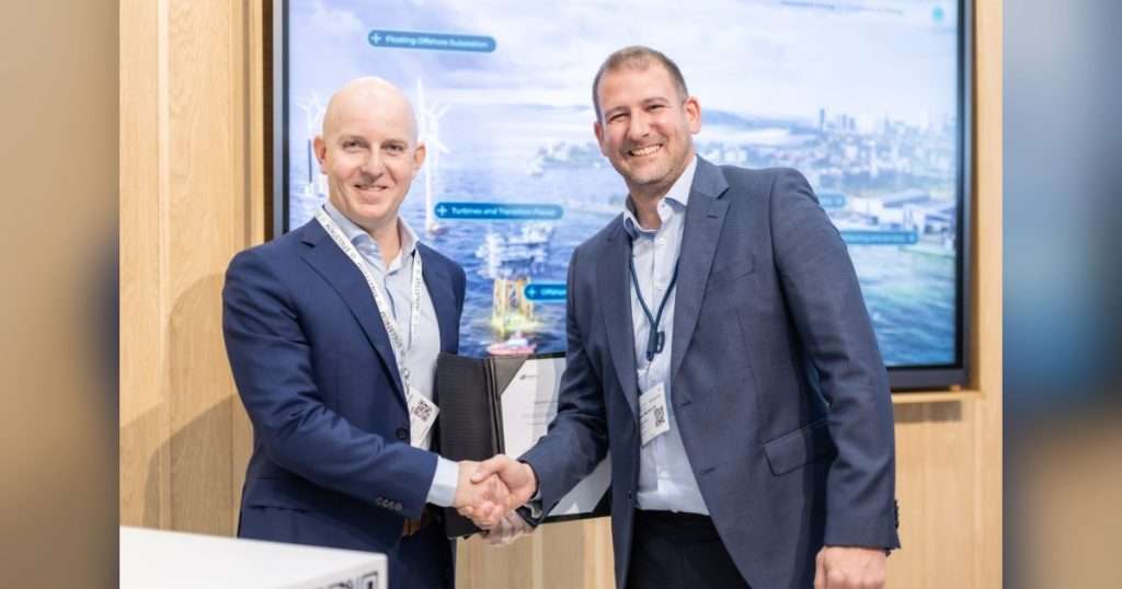 Kristian Borum Jørgensen, CEO at Stillstrom and Stephen Booth VP Renewable Services at Semco Maritime. (Credit: Stillstrom)