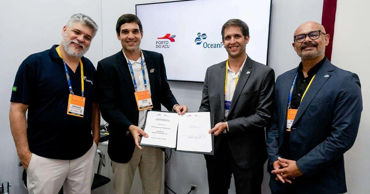 Letter of intent provides for the addition of 27,000 m² and right of first refusal for up to 300 meters of quayside at the Açu port complex in São João da Barra, Rio de Janeiro State.(Credit: OceanPact)