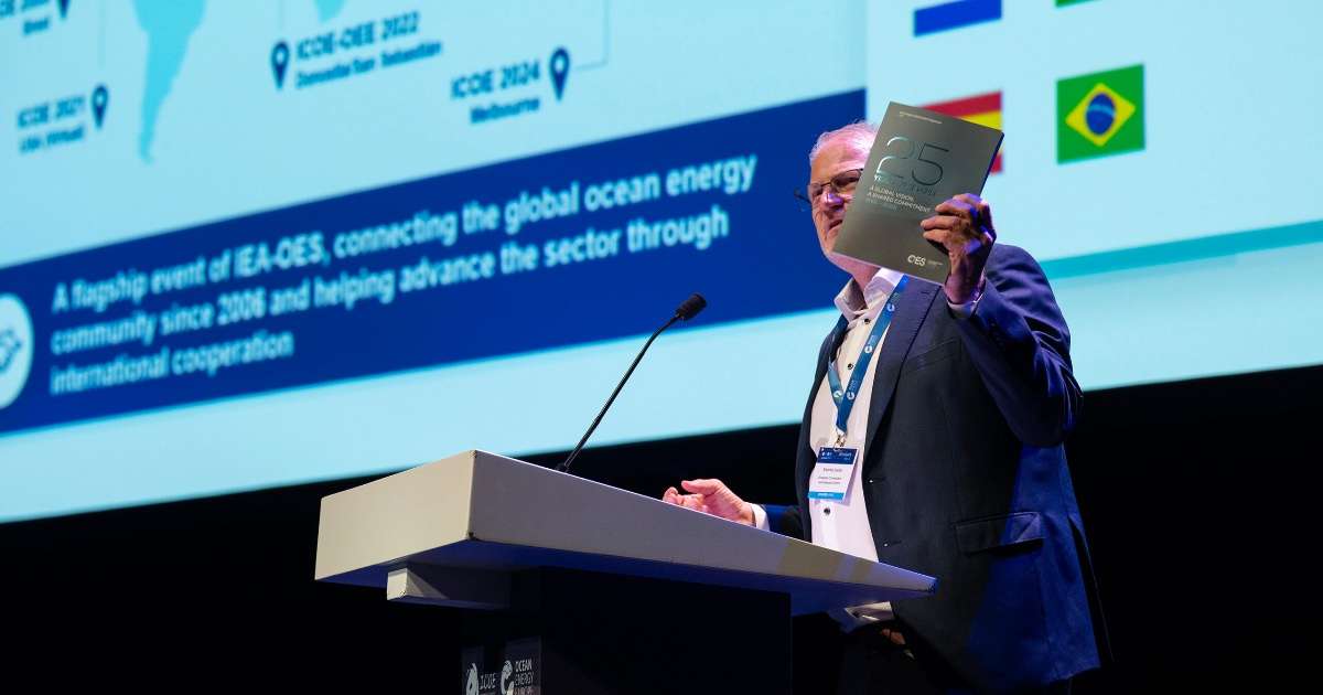 Matthijs Soede, Chair of IEA-OES. (Credit: Ocean Energy Europe)