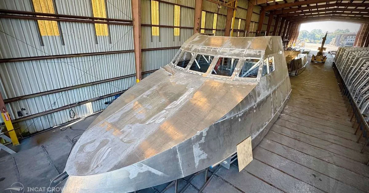 A ROMULUS USV in development. (Credit: Incat Crowther)