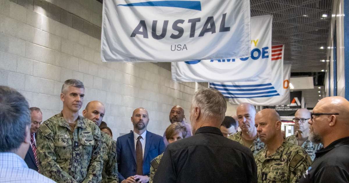 VCNO and other Navy leadership visit Navy AMCoE in Danville, VA