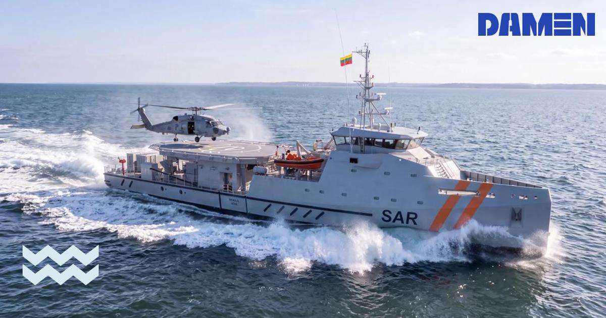 Lithuanian Navy SAR vessel. (Image credit: Damen)