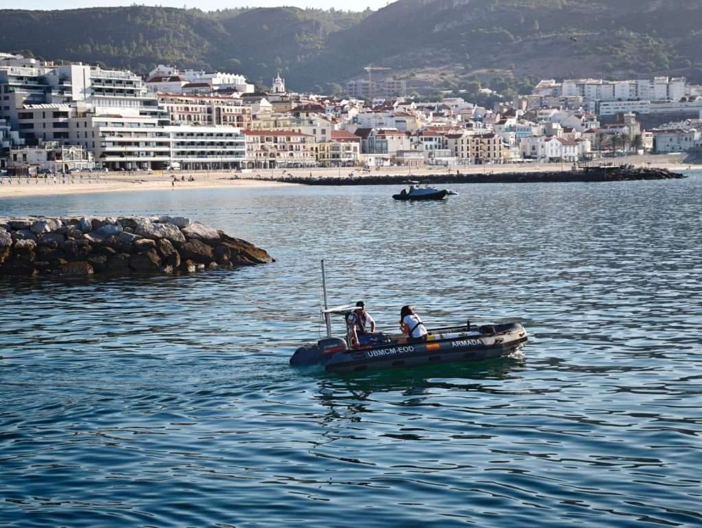 IQUA Robotics on boat coastal