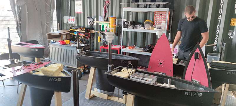 USVs in workshop